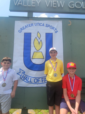 BOYS 10-12 From left to right, first-, second- and third-place finishers: Anthony Zito, Joseph Geffert, Nico Migliaccio.